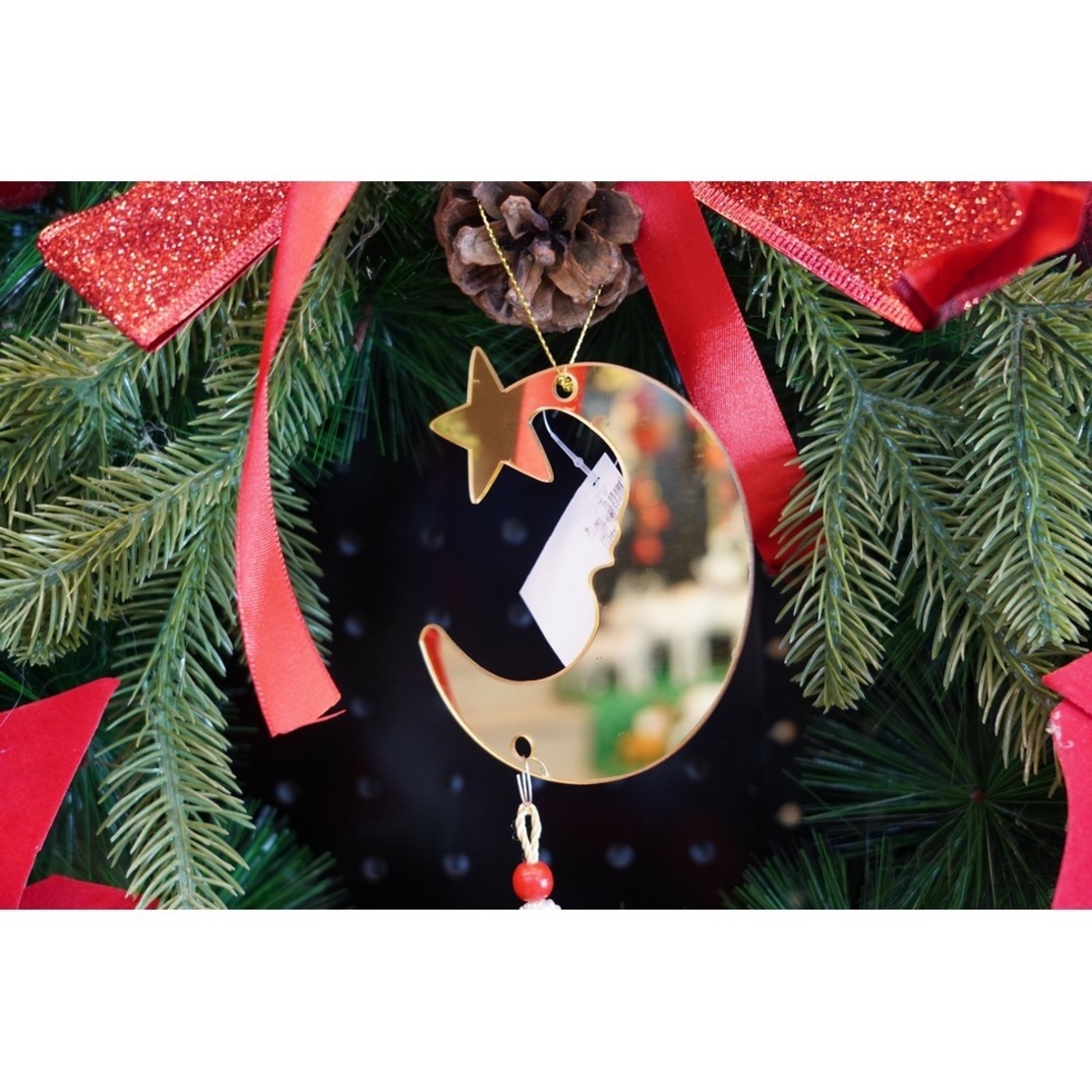 Ornament brad, Flippy, Luna, Auriu, Lucios, 10*25CM, Acril, Interior/ Exterior