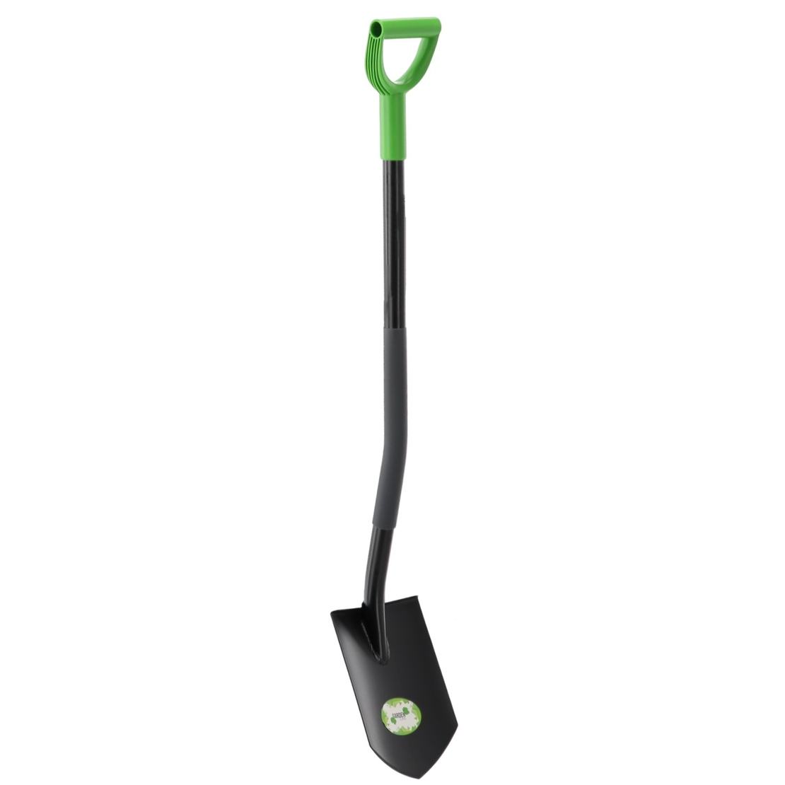 Lopata gradina cu lama ascutita, coada din fibra de sticla 120 cm, maner tip D, negru si verde