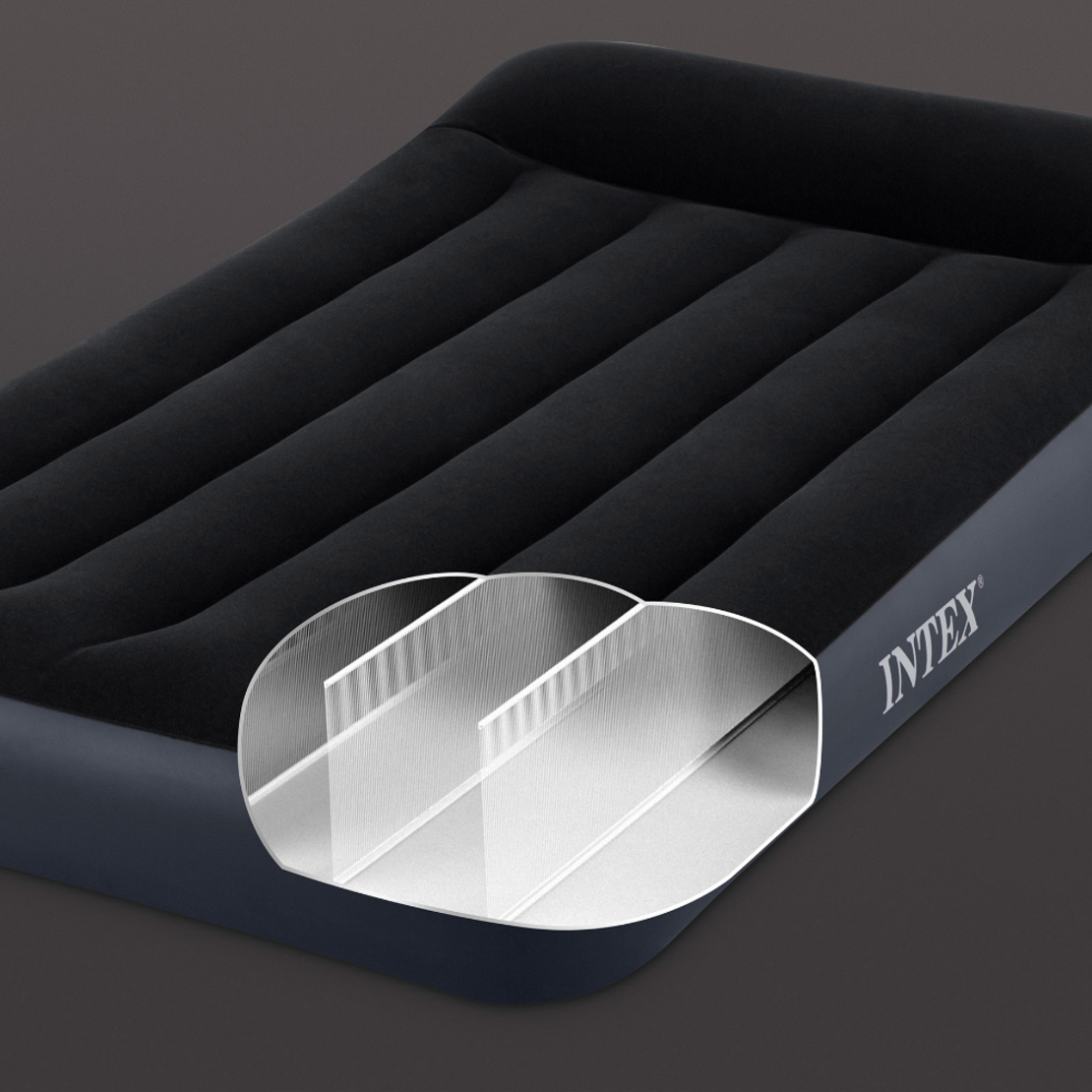 Saltea gonflabila Intex Full Dura Beam, 191x137x25 cm