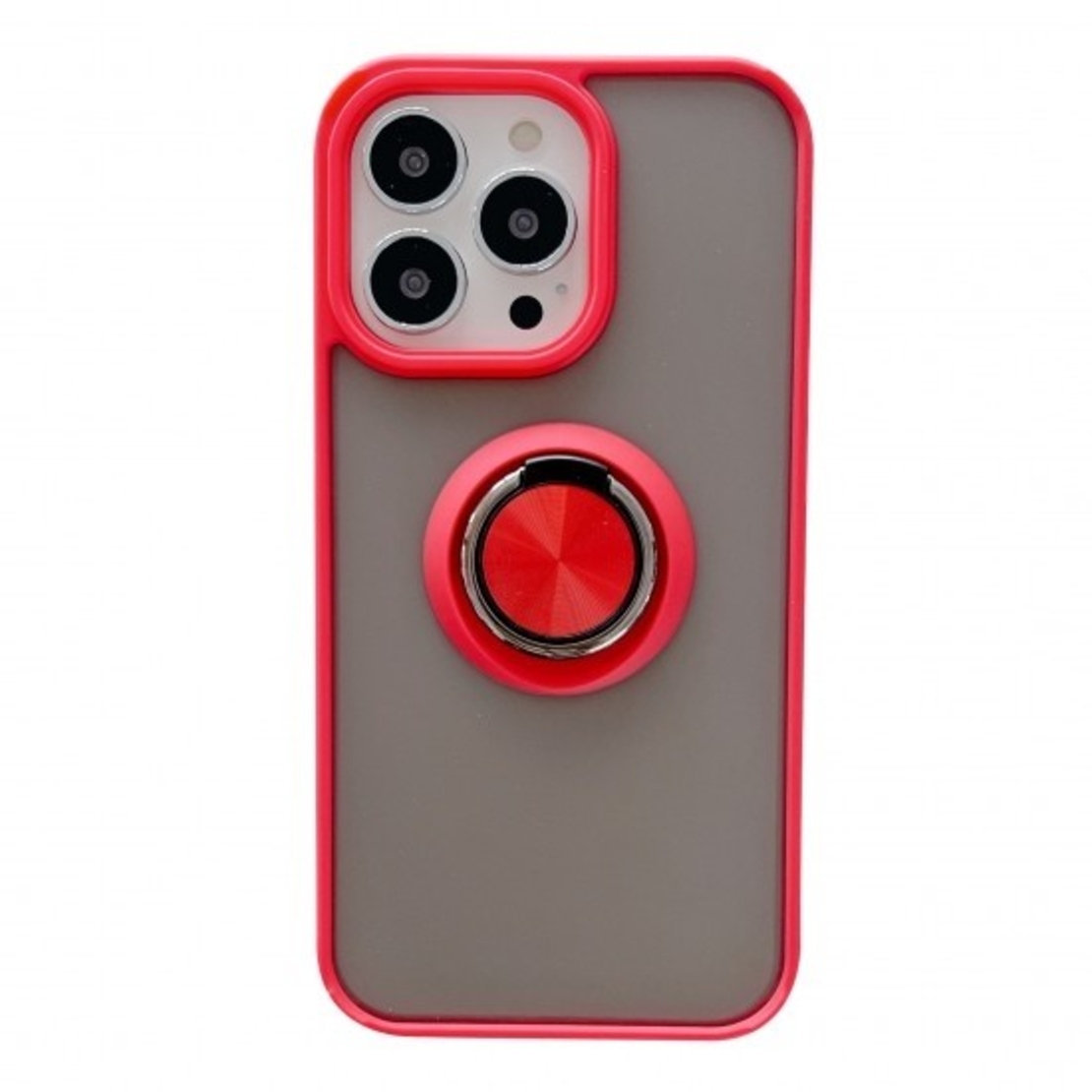 Husa de protectie Vafy compatibila cu Apple iPhone 13,Defender cu prindere inel,Rosu