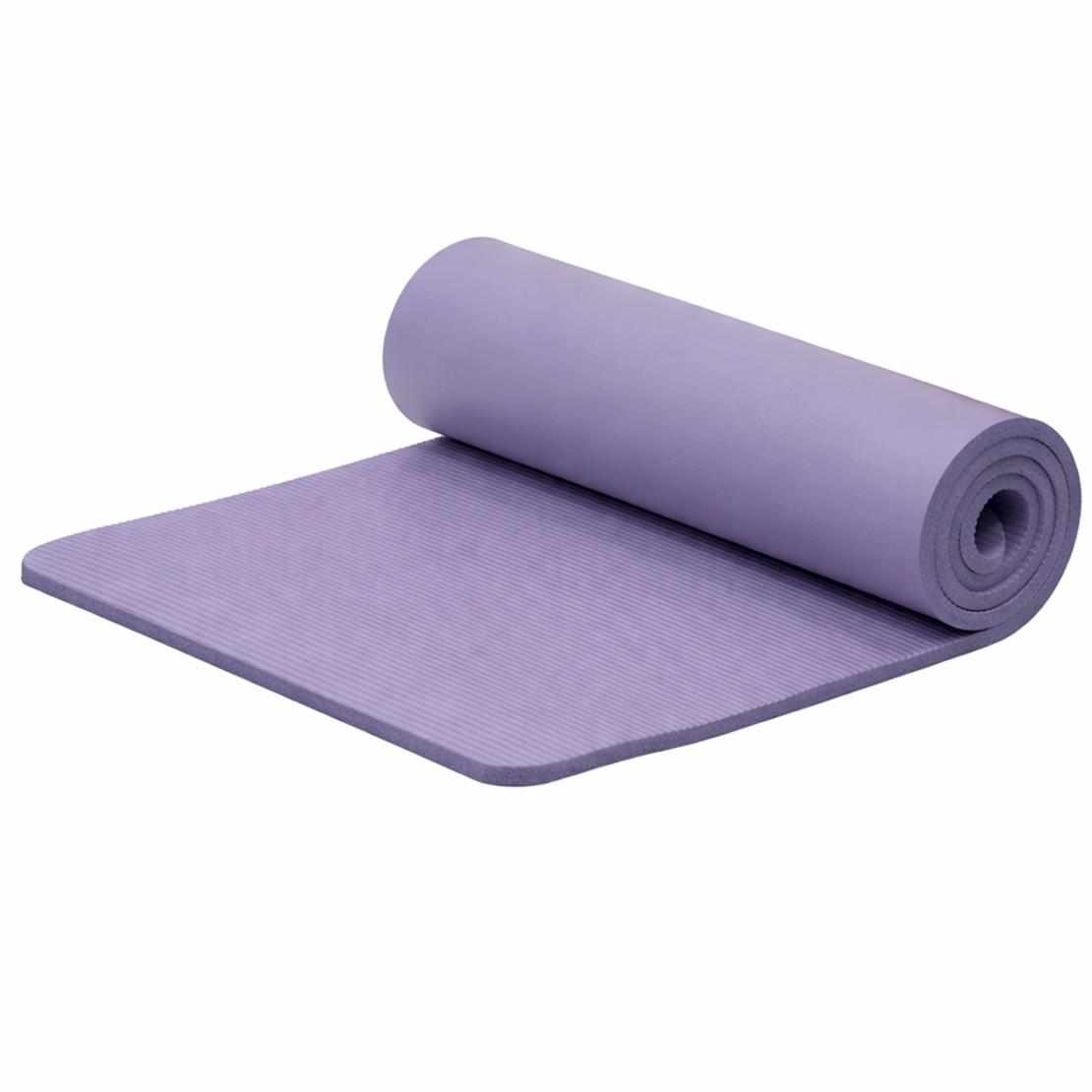 Saltea fitness antiderapanta din NBR, 183x61x2 cm, cu curea transport, mov