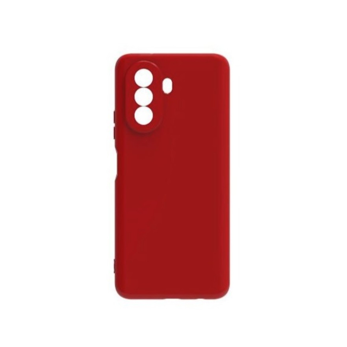 Husa pentru Huawei Y90, Vafy, Liquid Silicone, cu Microfibra pe interior, Protectie Antisoc, Rosu
