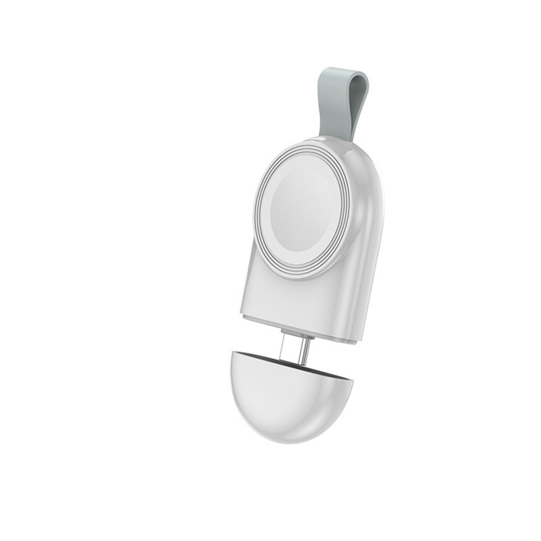 Incarcator Wireless pentru Smart Watch, Vafy, Compatibil cu Apple iWatch 1/9, Magnetic, Interfata TYPE-C, Fara Cablu direct in Statie sau Calculator, Alb