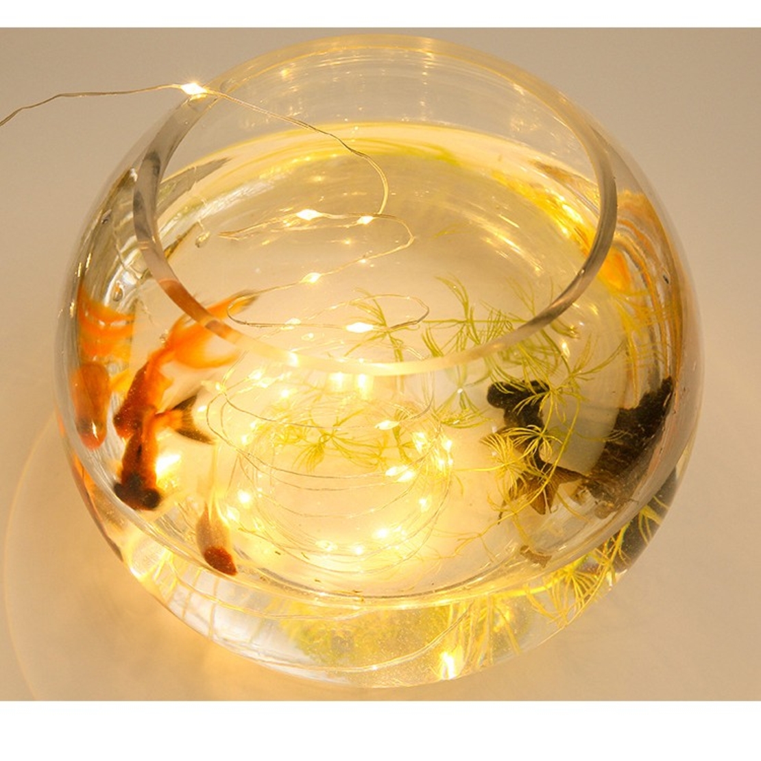 Instalatie de Craciun, Vafy, Decoratiune de Craciun, 100 Beculete LED, cu Baterii si Telecomanda, cu 8 Functii, Lungime 10 m, Alb cald