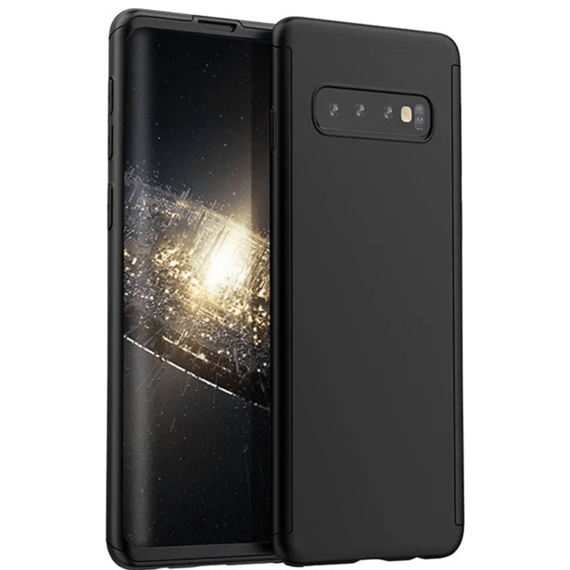 Husa de Protectie, Flippy, pentru Samsung Galaxy A20e, cu Acoperire Completa 360, cu Folie de Protectie, Plastic, Negru