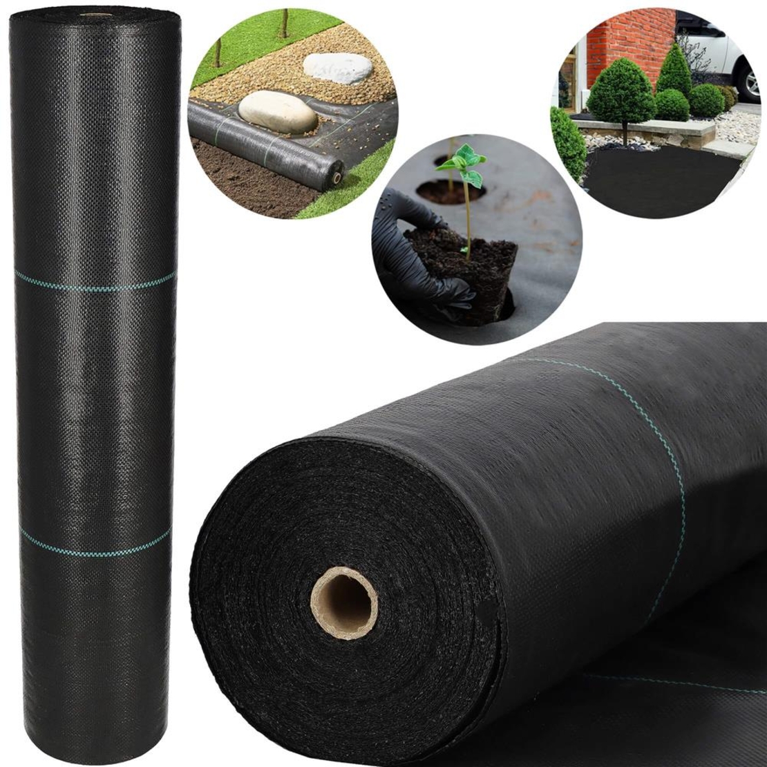 Folie agrotextil, mulcire, antiburuieni, filtru UV, 50 x 1.1metri, 70g/m2, negru
