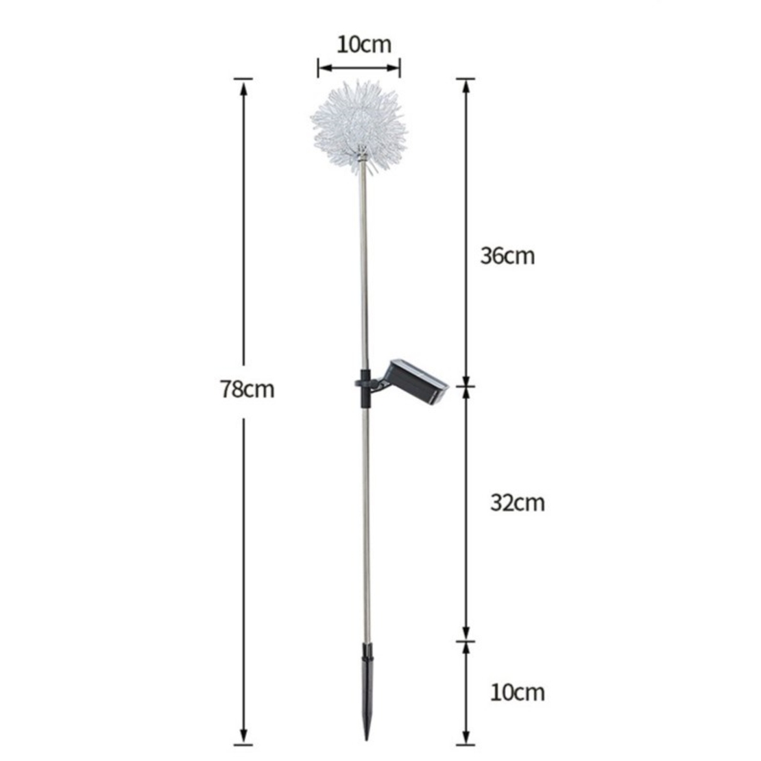 Lampa solara sub forma de Papadie, alb cald, Vafy