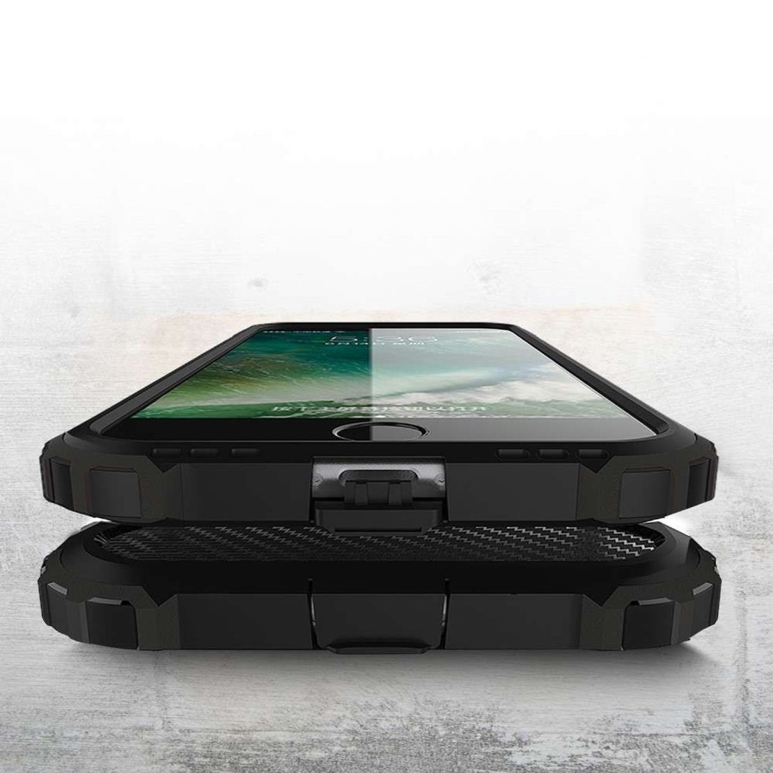 Husa de Protectie, Flippy, pentru Apple iPhone 11, Defender Model 1, silicon, plastic, Negru