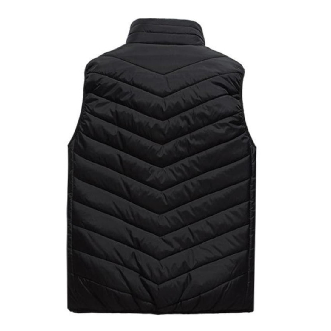 Vesta Inteligenta Incalzita, Flippy, Unisex, 2 Zone de Incalzire, Umplutura Bumbac, 3 Trepte de Temperatura, Incarcare USB, Negru, sub 45 kg, Marime S