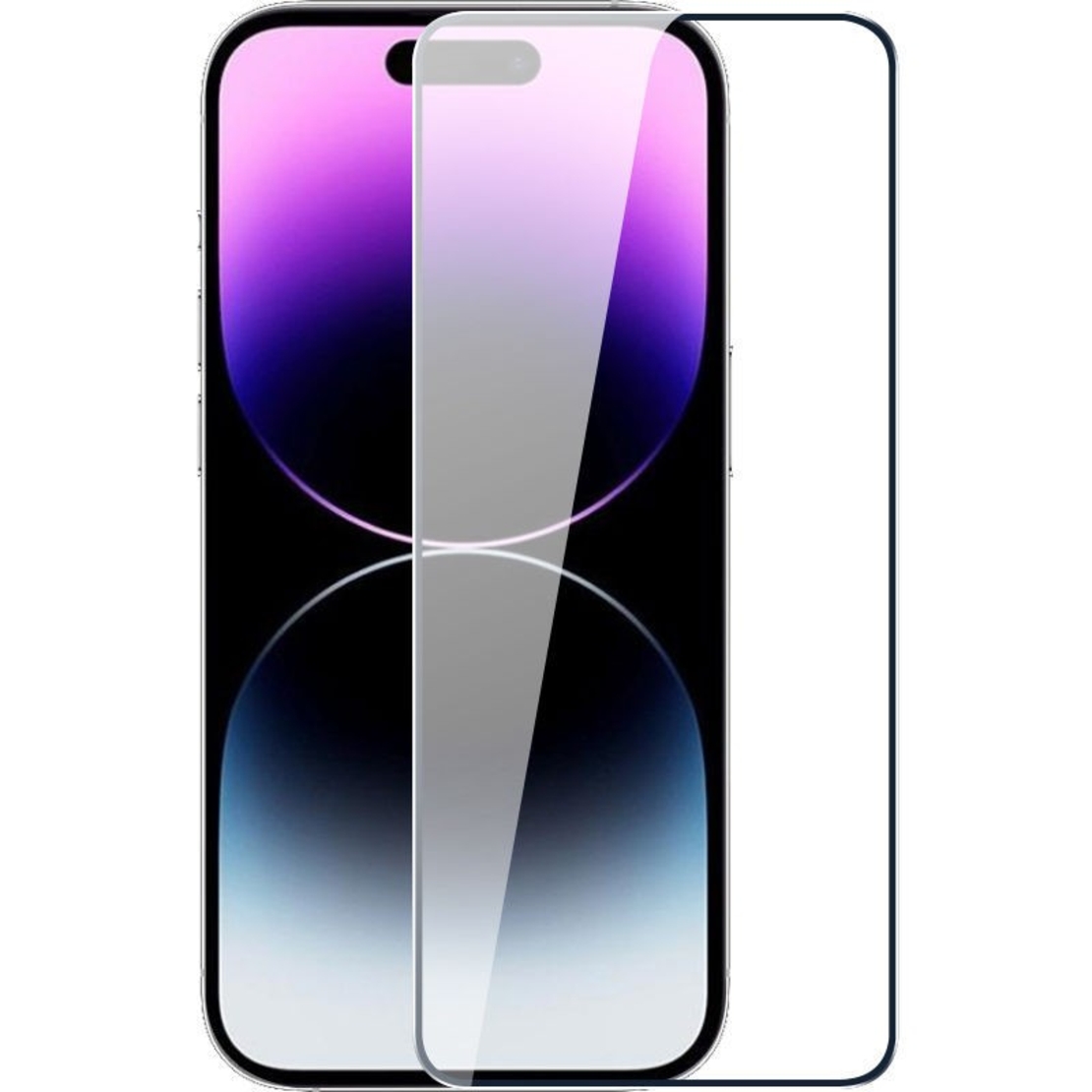 Folie de Protectie cu Instalare Rapida, Vafy, pentru Apple iPhone 15 Plus, Tempered Glass Easy Tool, Full Cover, Protectie Difuzor, HD, Margini Negre, Transparent
