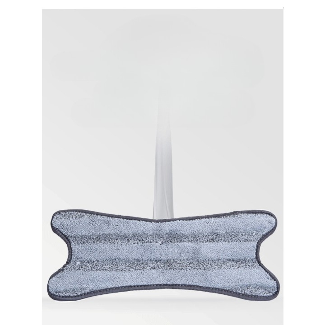 Rezerva Mop Plat, Flippy, din Fibre Superfine, Lavabila, 15 x 38 cm, Argintiu