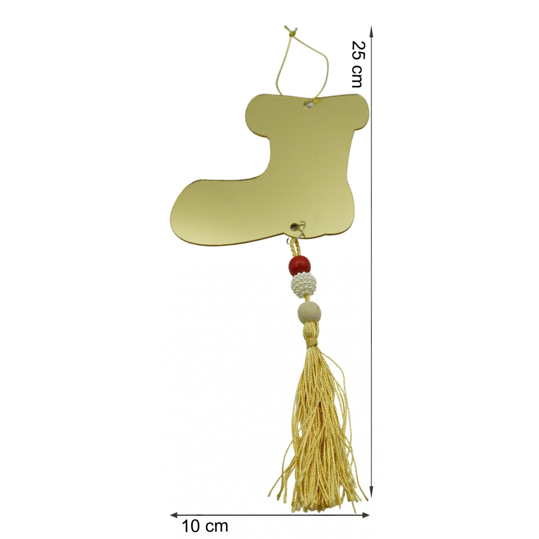 Ornament brad, Flippy, Gheata, Auriu, Lucios, 10*25CM, Acril, Interior/ Exterior