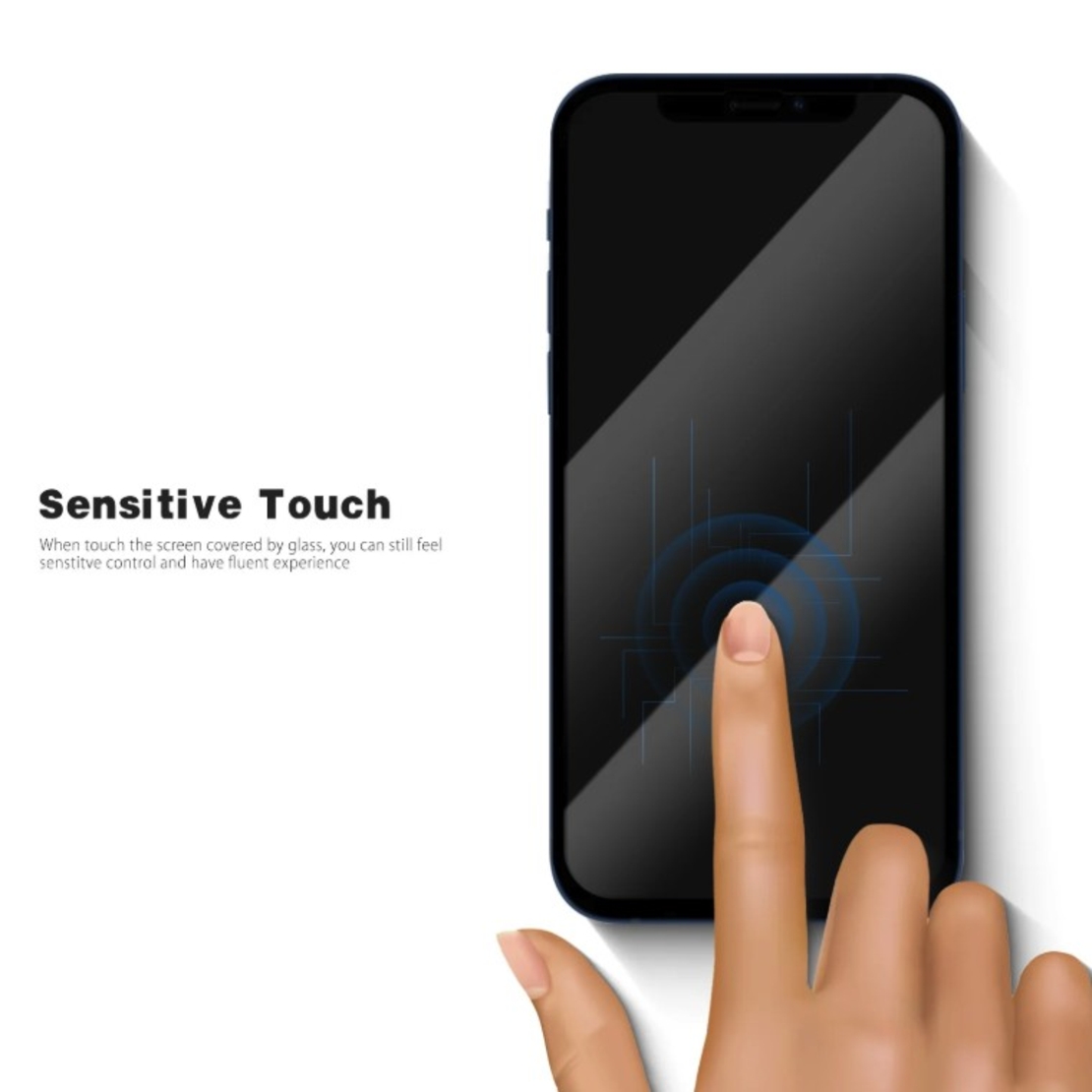 Folie Sticla Securizata, Vafy, compatibila cu Apple iPhone 16, Sticla, Super HD Glass, Anti-static, Margini Negre, 99H OG, Transparent