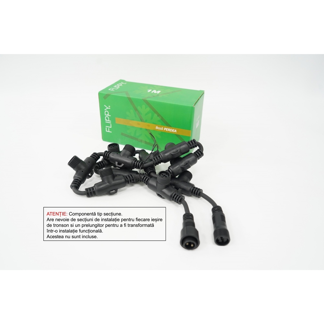 Tronson Vafy, 1 m IP65, Fir Negru