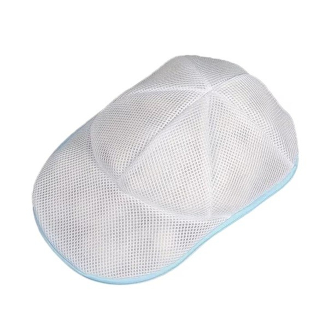 Husa de Spalare Sapca, Flippy, pentru Masina de Spalat, din Poliester, Circumferinta 53 cm, cu Fermoar, Alb/Albastru