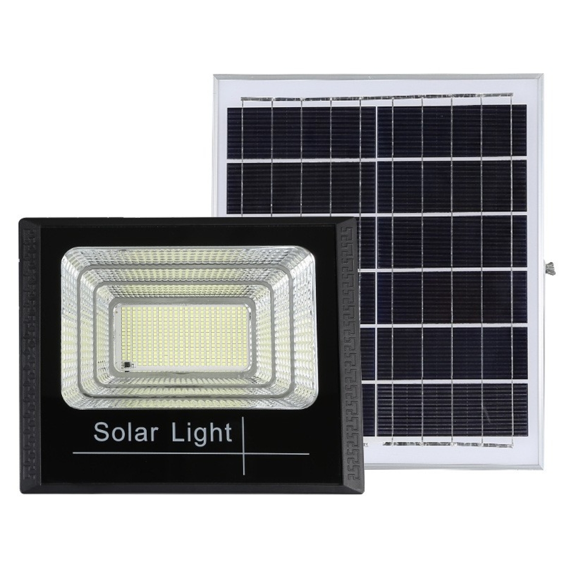 Proiector LED SMD 25W cu incarcare solara Flippy, panou solar, cu telecomanda, suport prindere, material ABS, 1.2AH, 44 LED-uri, 79Lm, 13x13.5 cm, negru
