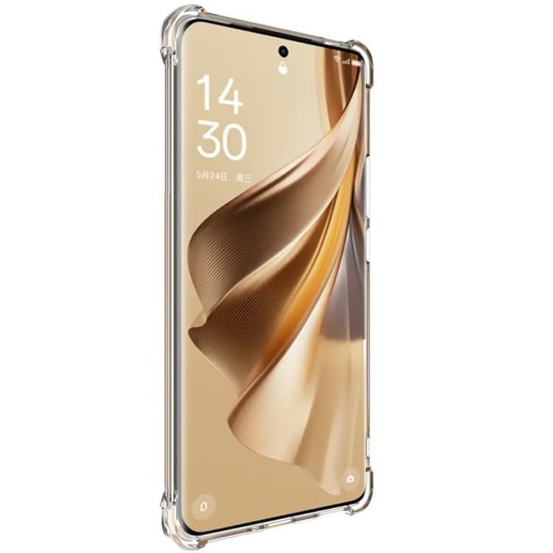 Husa protectie pentru Oppo Reno 8 Pro 5G, Vafy, TPU, Antisoc, Protectie colturi, Rezistenta la impact, 1.5 mm, Transparenta