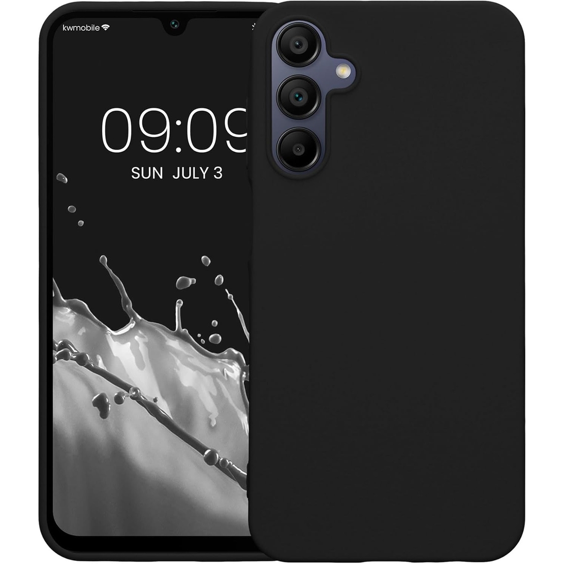 Husa de Protectie Matte TPU, Vafy, pentru Samsung Galaxy A35 5G, Protectie Camera, Antisoc, Antizgariere, Antialunecare, Acoperire Completa, Negru
