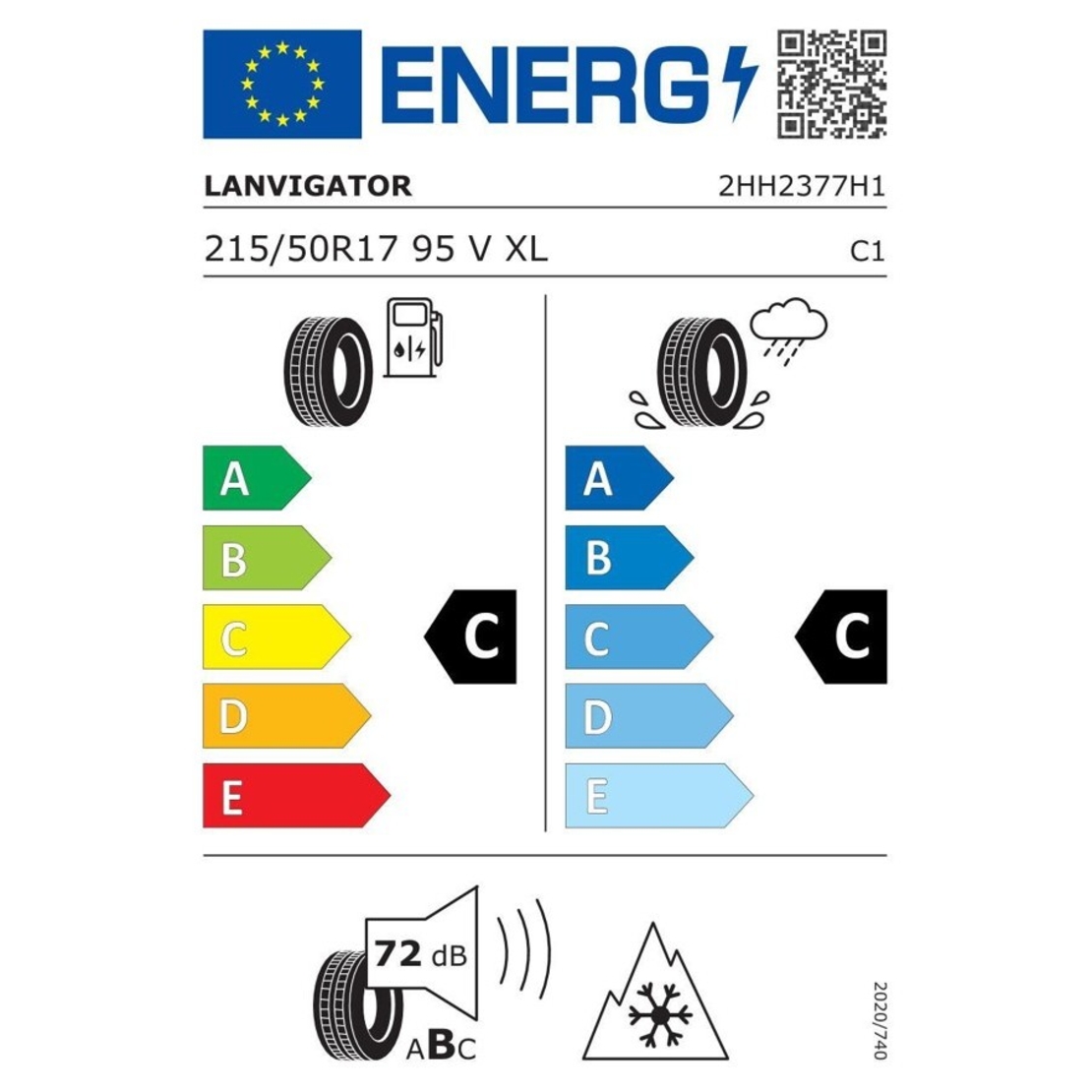 Anvelopa Iarna UHP LANVIGATOR 205/55R17 95V XL, Aderenta Sporita pe Zapada si Umed, Confort si Durabilitate