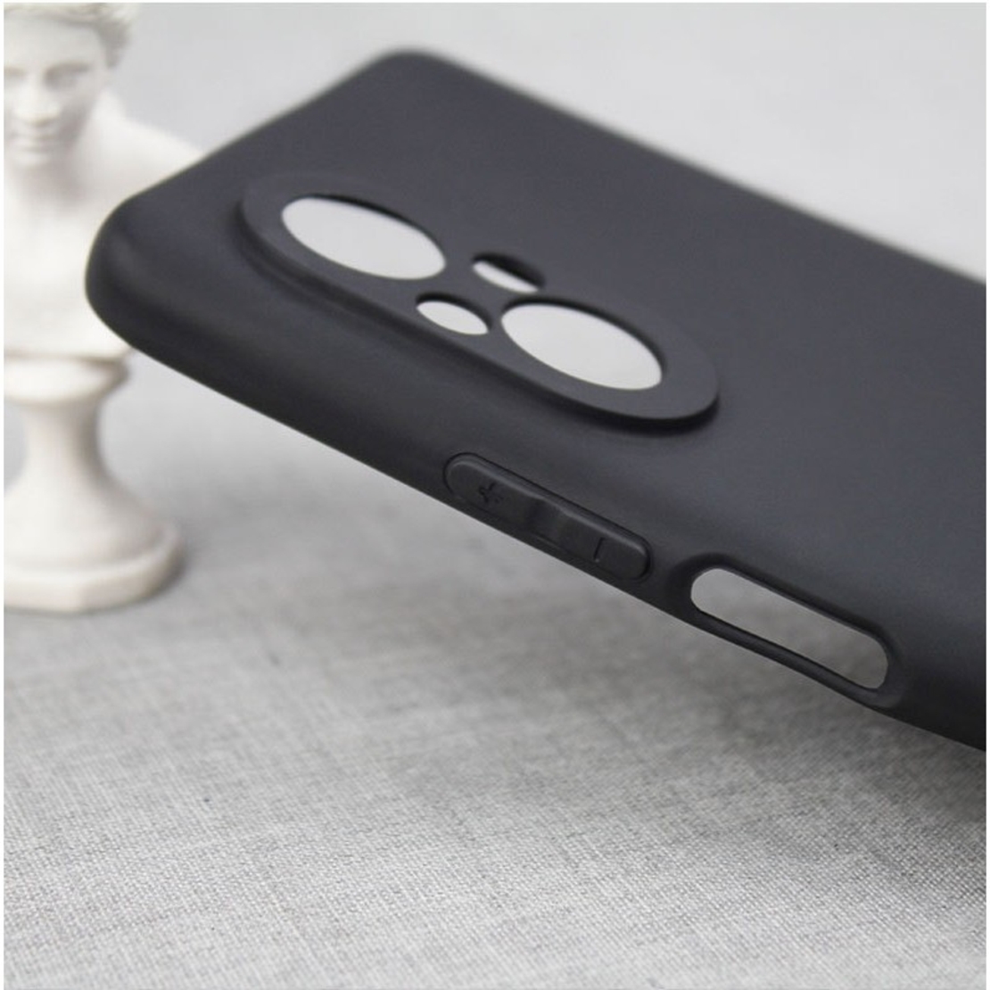Husa Matte TPU pentru Huawei NOVA 9 SE, Vafy, Silicon Slim, Protectie Antisoc, Negru