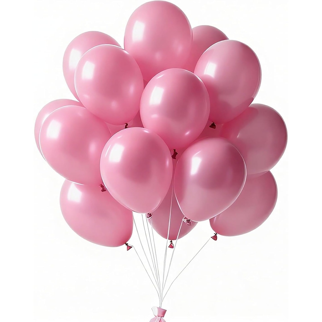 Set 12 Baloane, Flippy, din Latex Standard, 25 cm, Roz Deschis