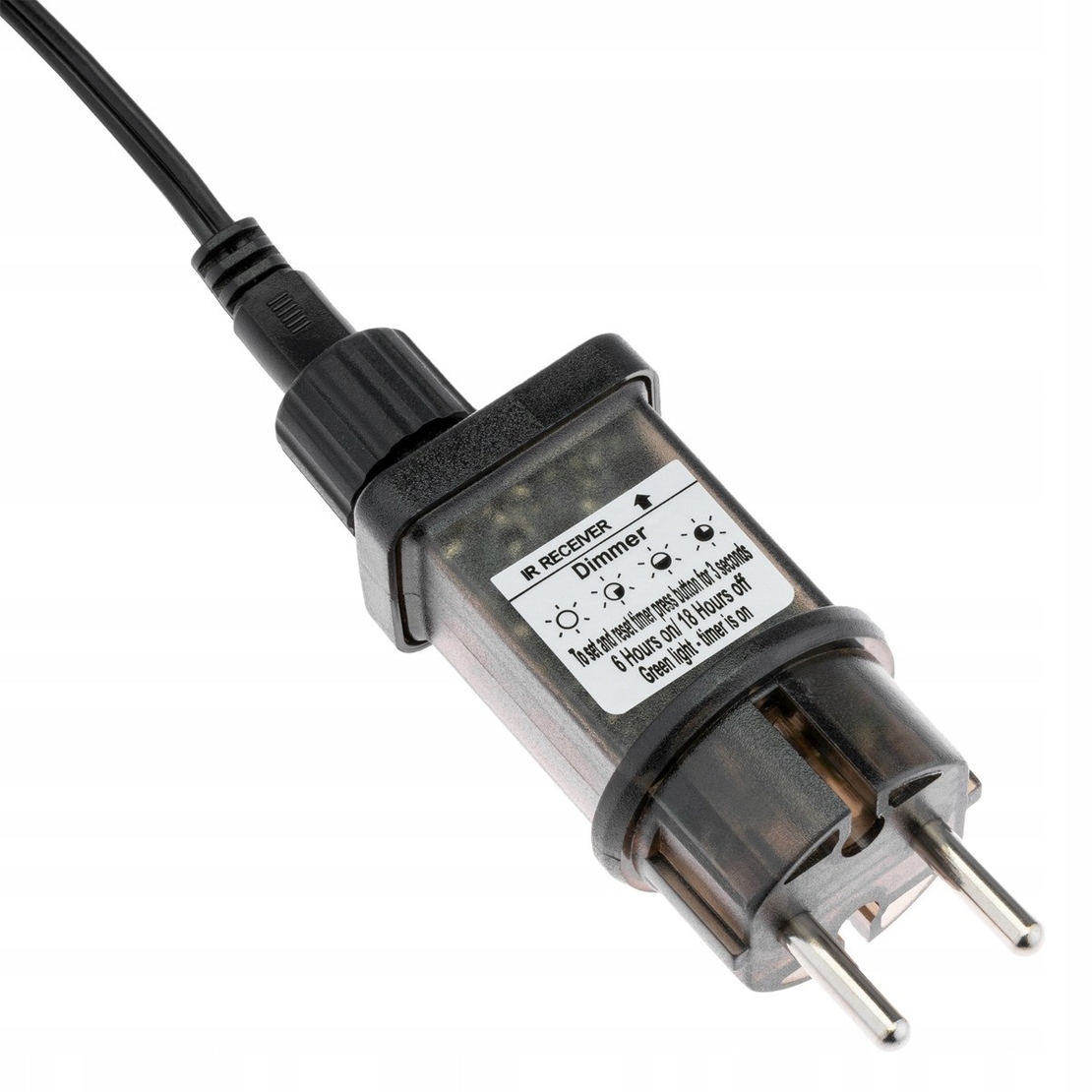 Transformator cu Telecomanda Inclusa, Vafy, Flash, pentru Instalatii Luminioase LED, Suporta pana la 1200 LED-uri, 31 v, Negru