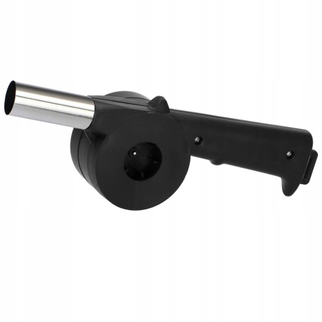 Suflanta manuala pentru aprins gratar, foc sau semineu, cu manivela, 25 cm, negru