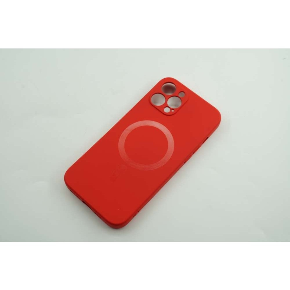Husa protectie Vafy compatibila cu Apple iPhone 12 Mini Mag Safe Silicone Rosu