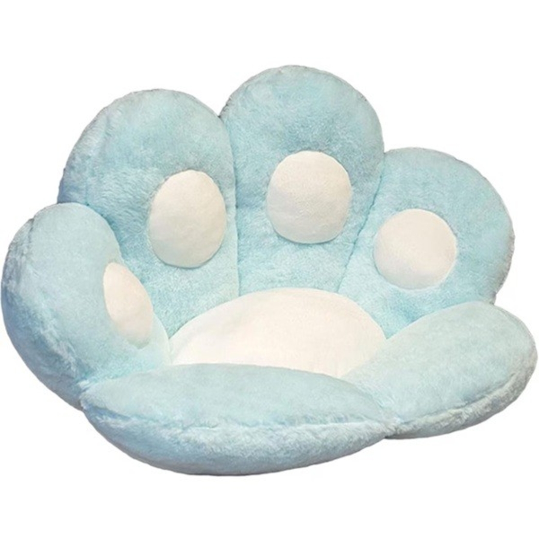 Perna Decorativa, Vafy, Model Laba de Pisica, din Plus, pentru Scaun/Canapea/Podea, 80 x 70 cm, Albastru Deschis