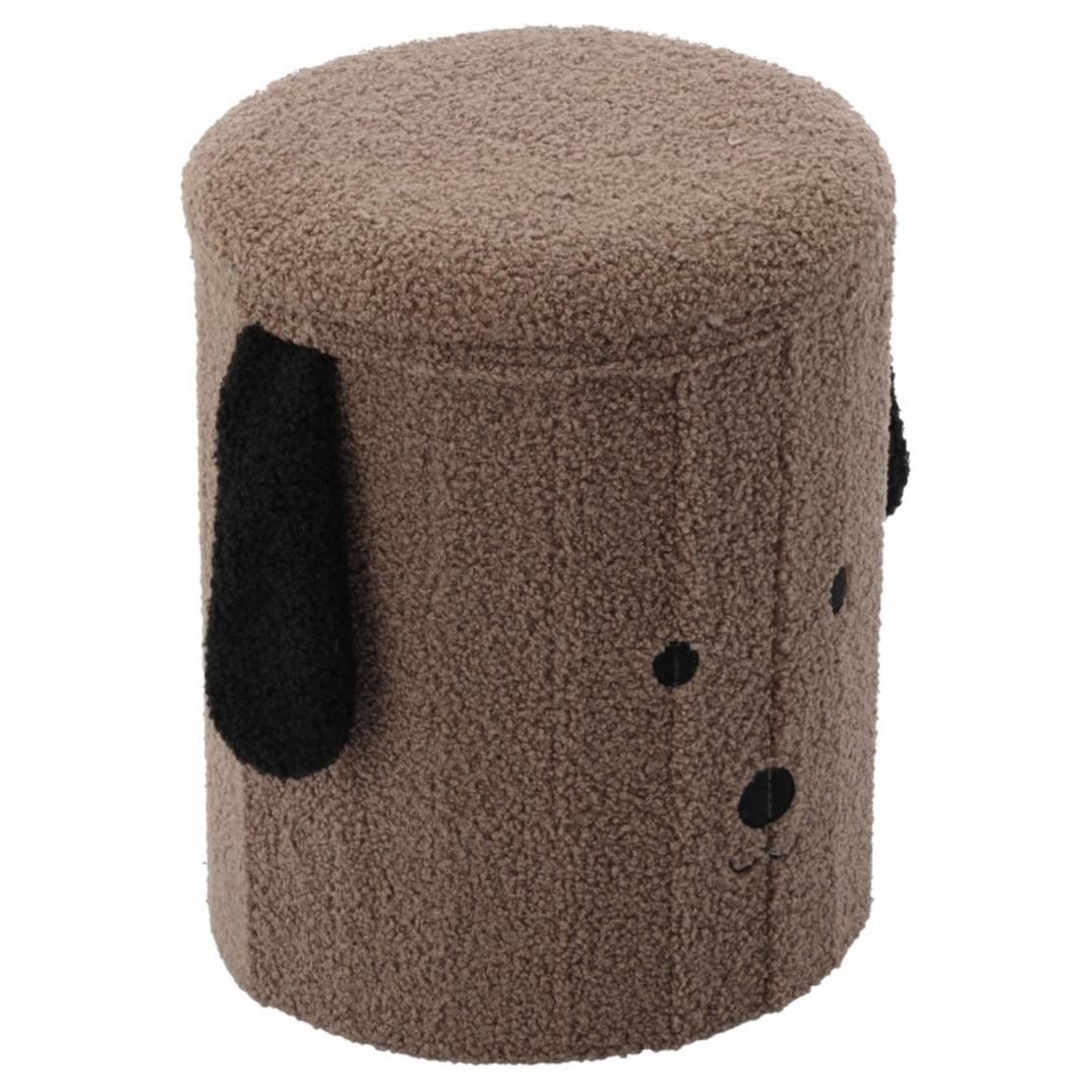 Taburet pentru copii, pliabil cu spatiu depozitare, 80kg, 28×34 cm, maro