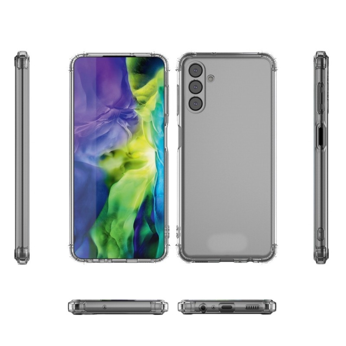Husa Telefon, Vafy, Compatibila Samsung S24 Plus, TPU Antisoc, Protectie Colturi, Rezistenta la Impact, 1.5 mm, Transparenta