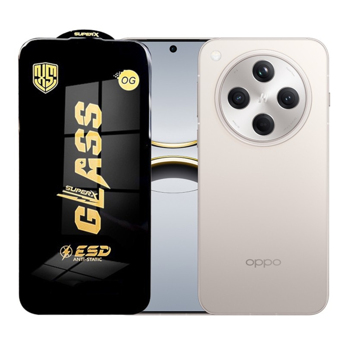 Folie de Protectie pentru Oppo Find X8s+, Vafy, Sticla Securizata ESD, Margini Negre, Rezistenta la Zgirieturi, Antistatica, 0.35 mm, Transparenta