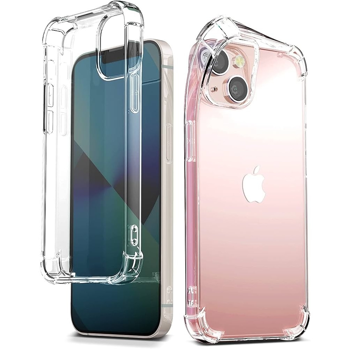Husa de protectie Vafy, TPU, pentru Apple iPhone 15 Plus , Antisoc, Protectie colturi, Rezistenta la impact, Transparenta