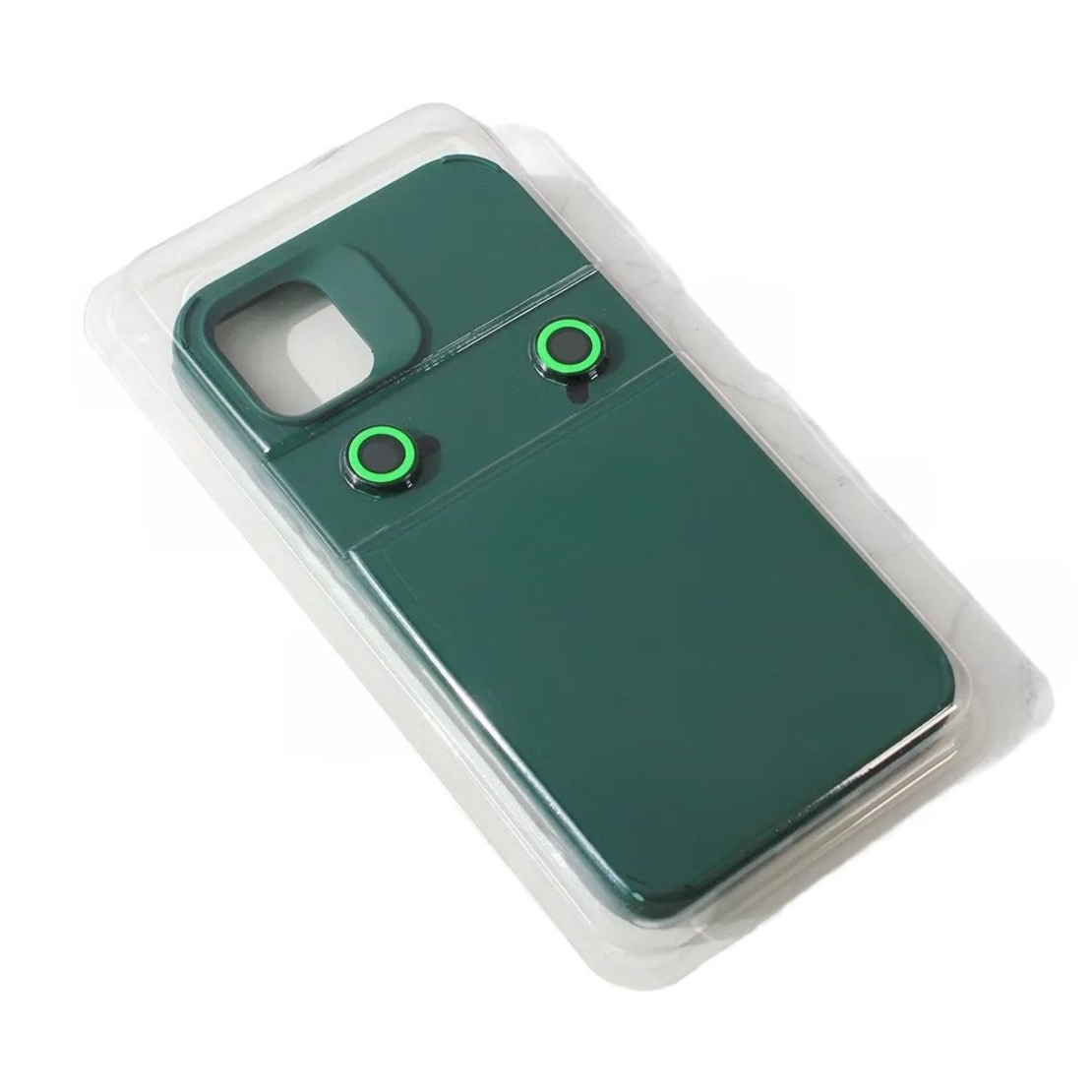 Husa Apple iPhone 14 Pro Max, Vafy, din Silicon Lichid, Interior din Microfibra, Lentile Fosforescente de Protectie Camera, Anti Amprenta, Rezistenta la Socuri, Verde