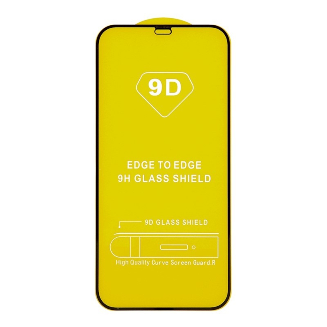 Folie de Protectie, Vafy, pentru Apple iPhone 15, Tempered Glass 9D, Full Cover, HD, Margini Negre, Transparent