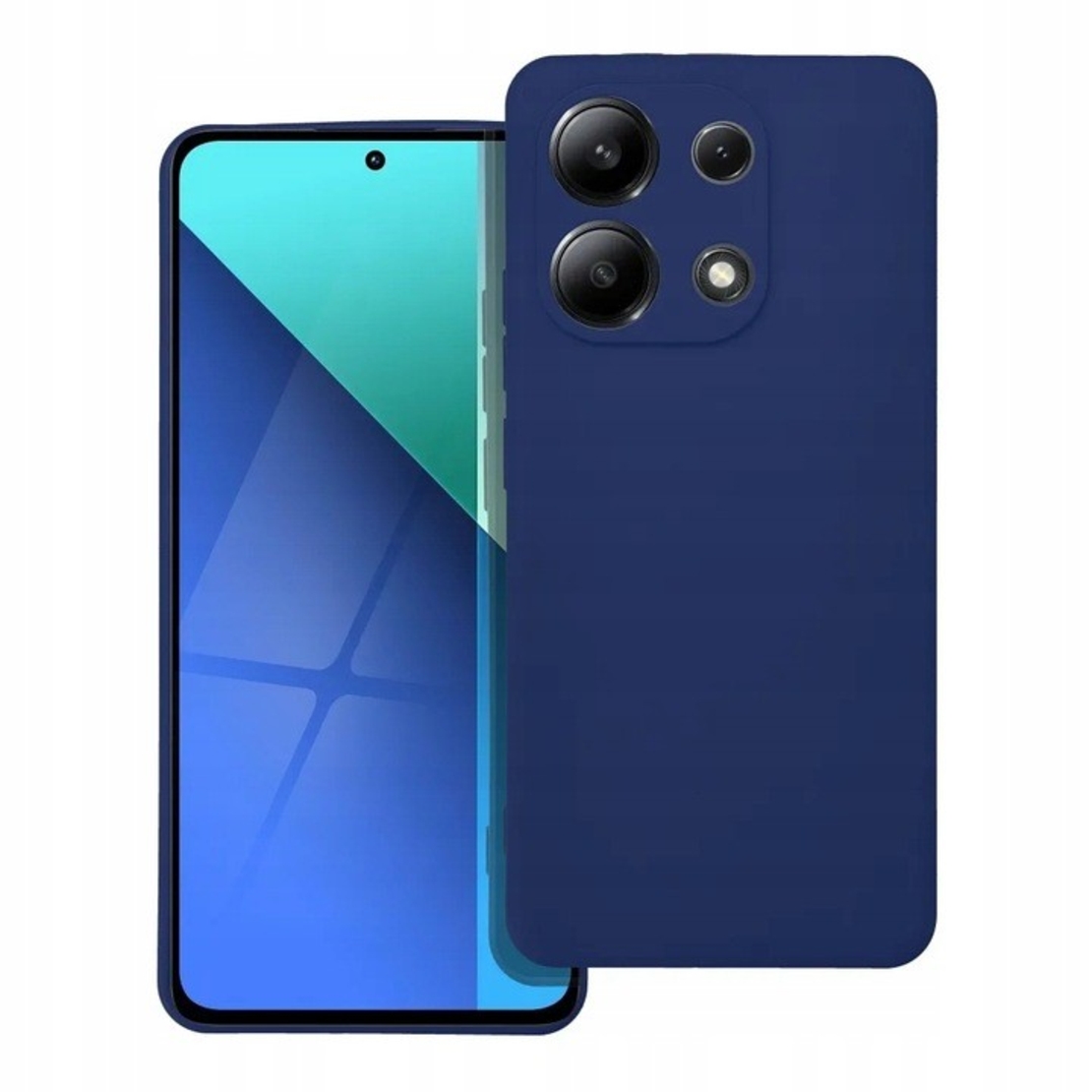 Husa de Protectie, Vafy, pentru Xiaomi Redmi Note 13 5G, Liquid Silicone, cu Microfibra pe Interior, Protectie Antisoc, Compatibil Incarcare Wireless, Albastru