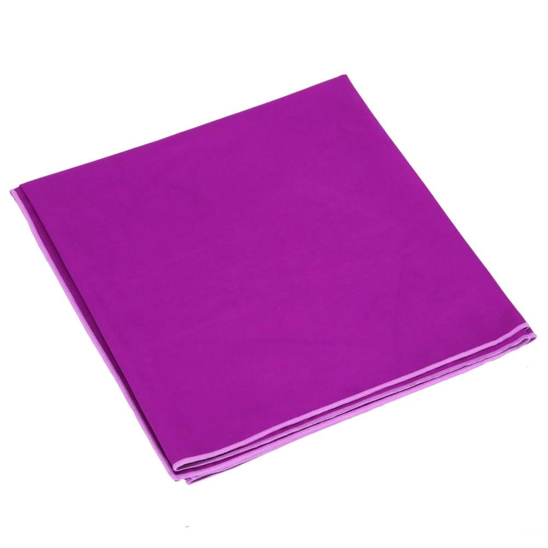 Prosop de plaja cu uscare de rapida, husa de transport, 75x150cm, violet