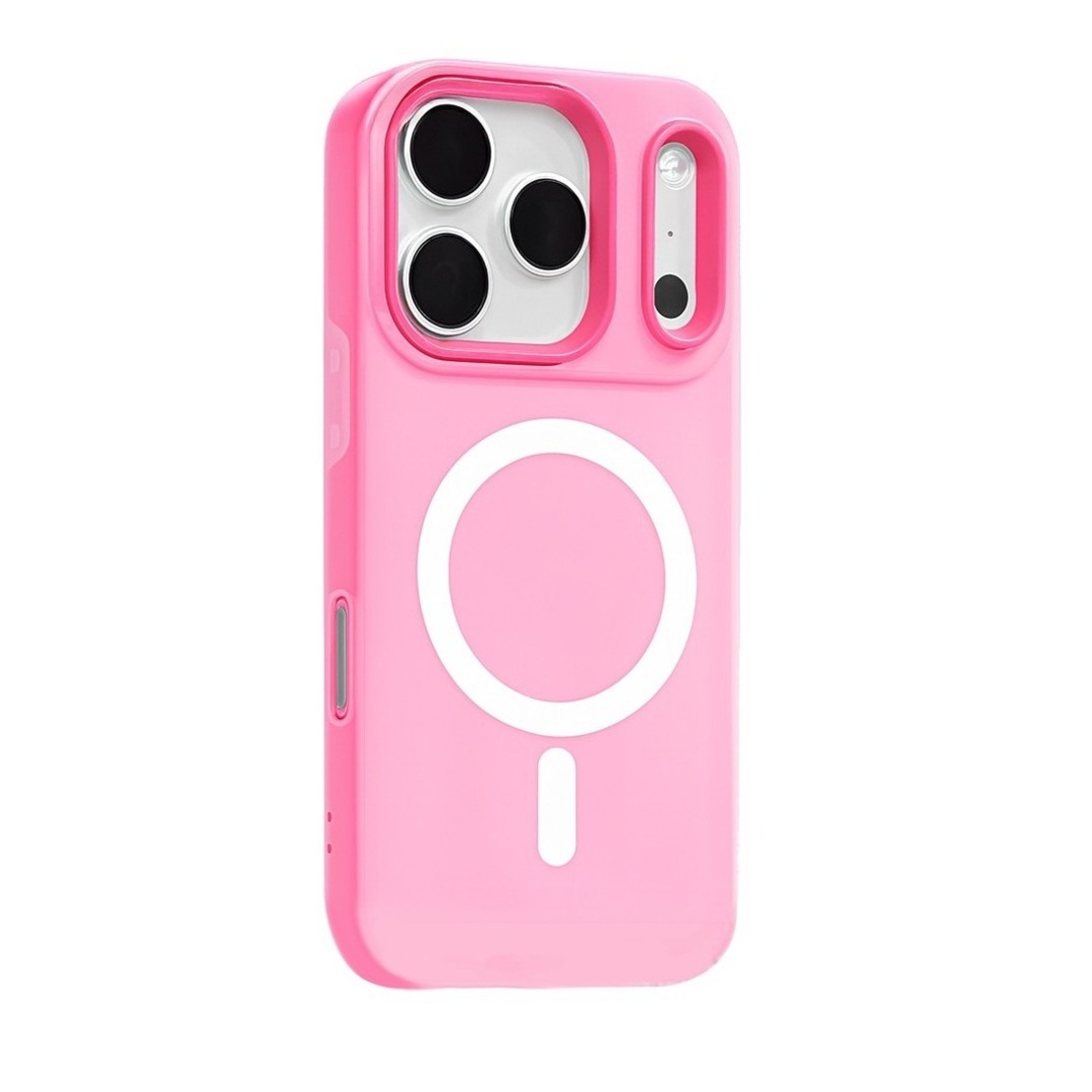 Husa Telefon Jelly Magnetic 2in1, Vafy, Compatibila cu Apple iPhone 17 Pro, din PC+TPU, Magsafe, Finisaj Mat, Roz