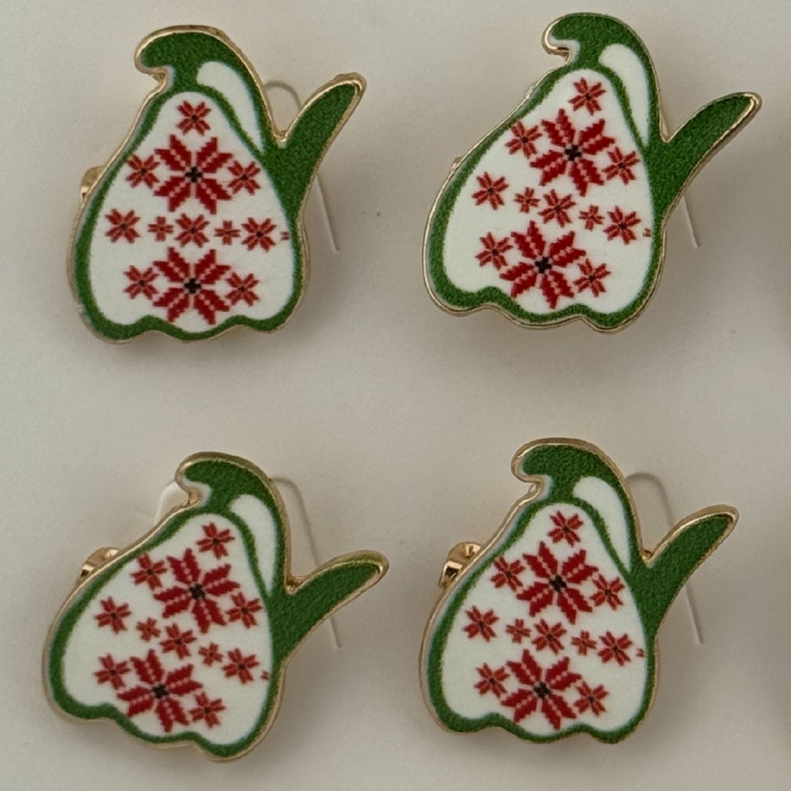 Set 12 Brose Martisor pentru Copii, Jolie, Model Ghiocel cu Motiv Traditional, Multicolor
