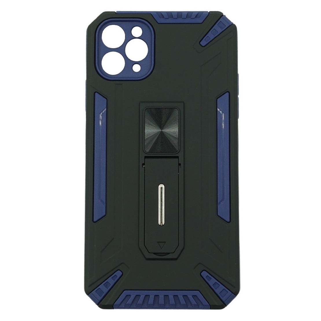 Husa de protectie Vafy compatibila cu Apple iPhone 11Pro Defender Model 4 cu suport, Albastru inchis