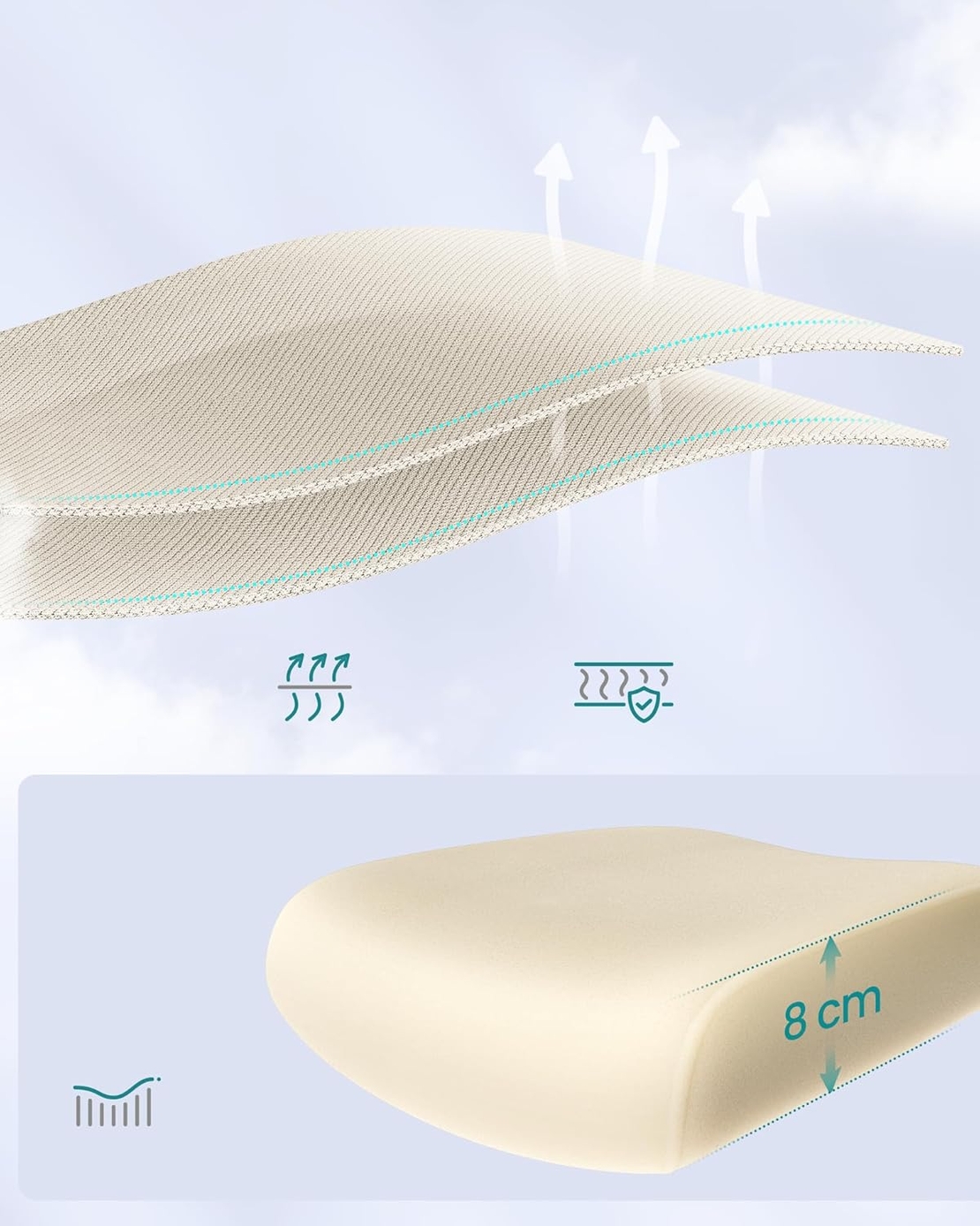 SONGMICS Scaun de birou ergonomic mesh, suport lombar dinamic, tetiera reglabila, brate rabatabile, 70x70x135 cm, bej