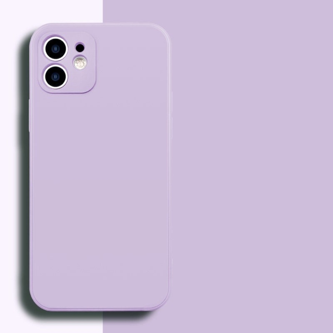 Husa pentru Apple iPhone 14 Pro Vafy, Liquid Silicone, cu Microfibra pe interior, Protectie Antisoc, Grass purple, Mov