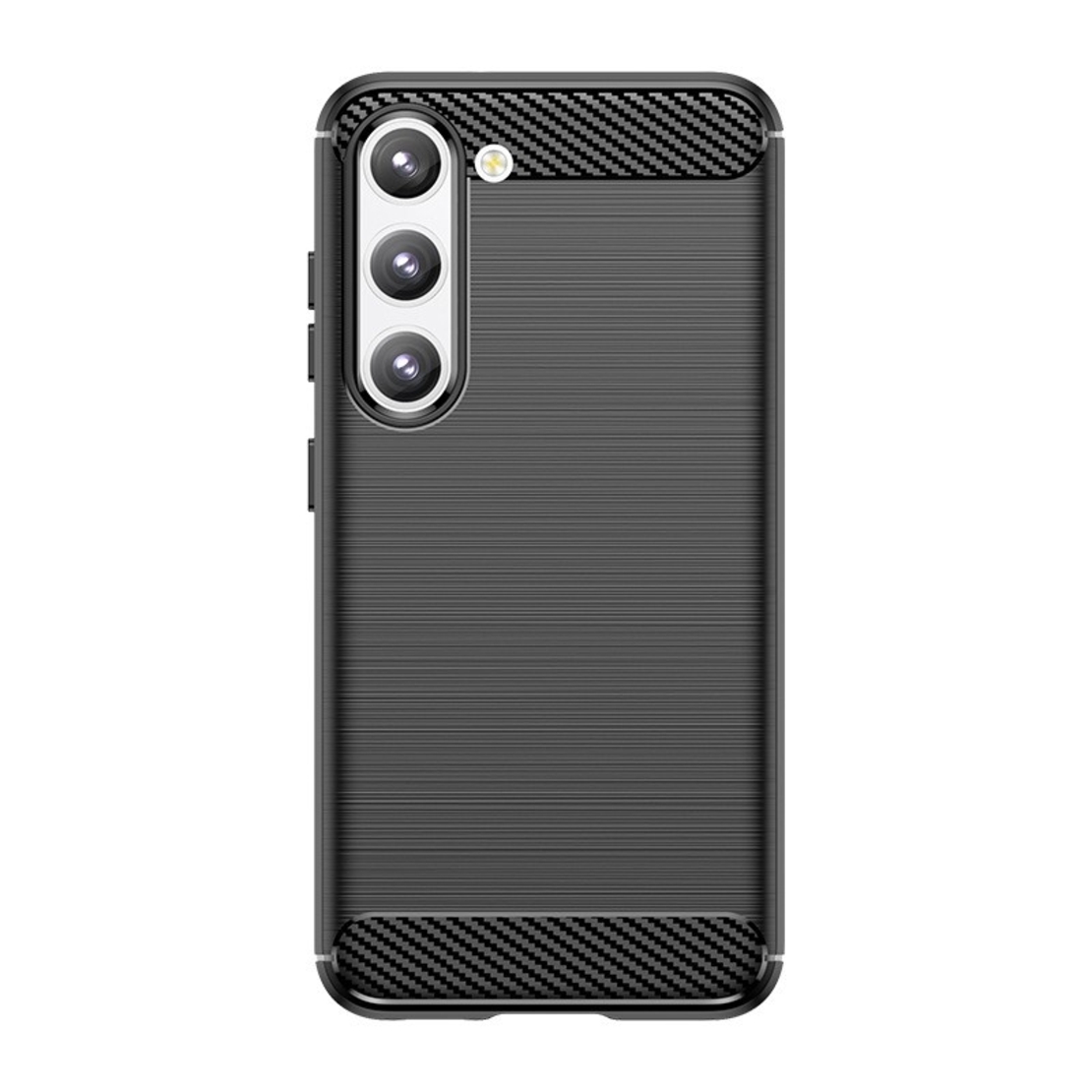 Husa Protectie, Vafy, Husa de Protectie pentru Samsung Galaxy S24+, din TPU cu Element de Carbon, Negru