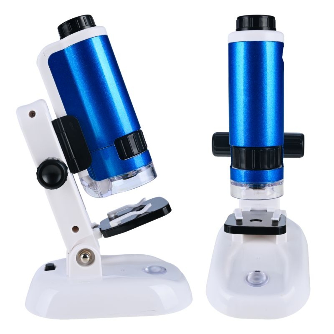 Microscop educational cu accesorii, marire 100x-250x, iluminare LED, suport smartphone, set pentru experimente