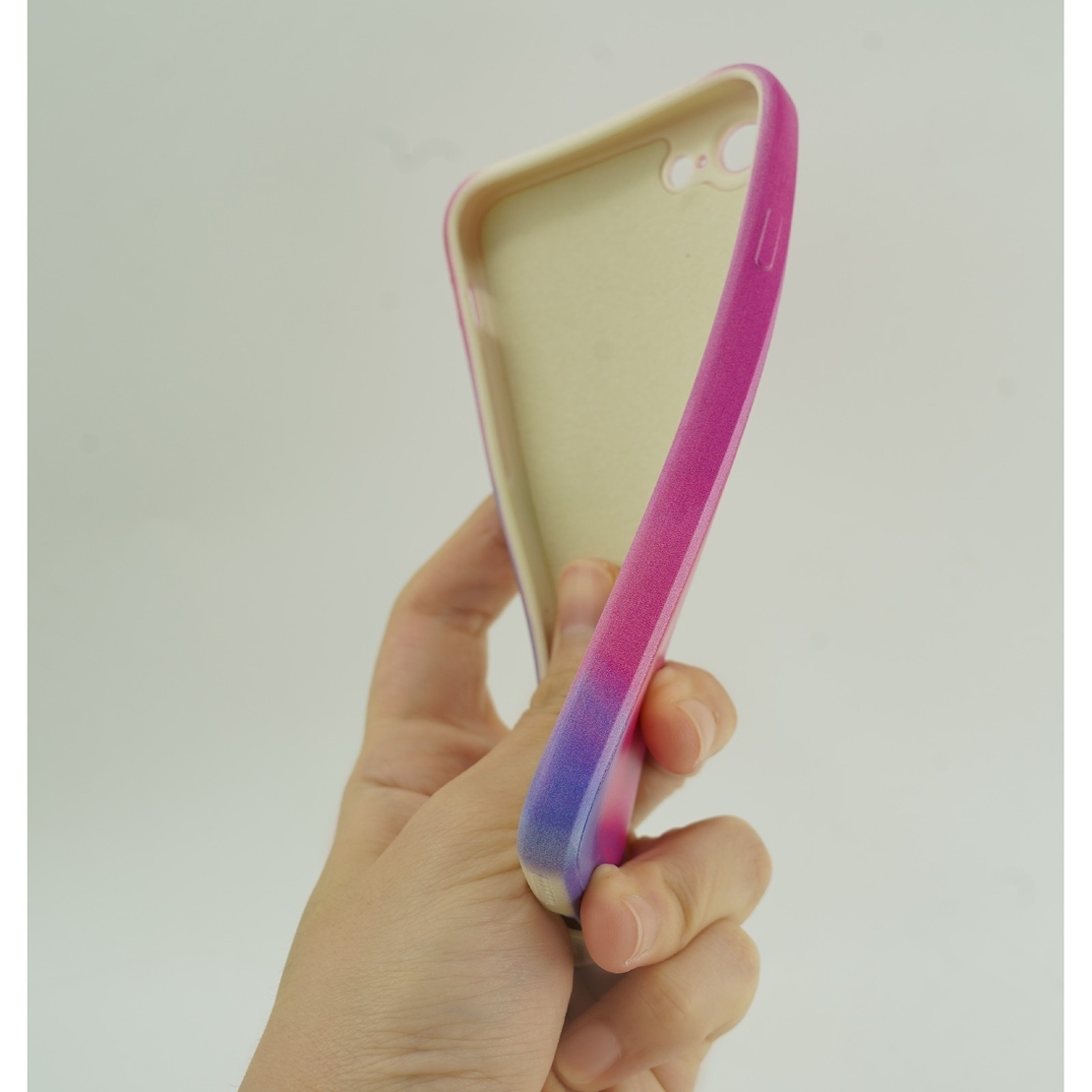 Husa protectie Vafy compatibila cu Apple iPhone XR Tpu Ombre, Roz/Mov