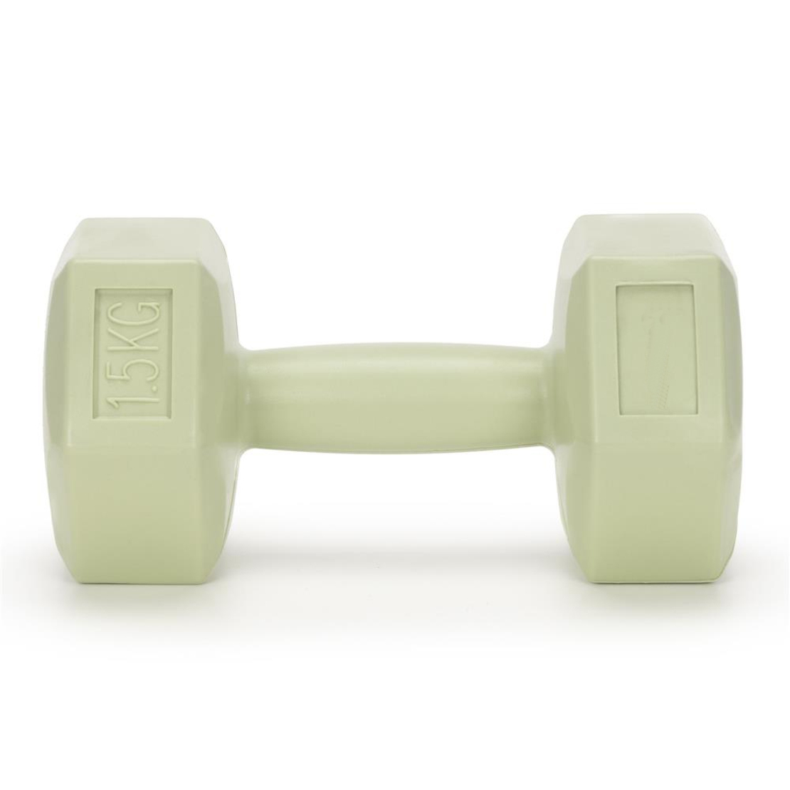 Set gantere hex 2x1,5 kg, bitum cu invelis rezistent PP, verde