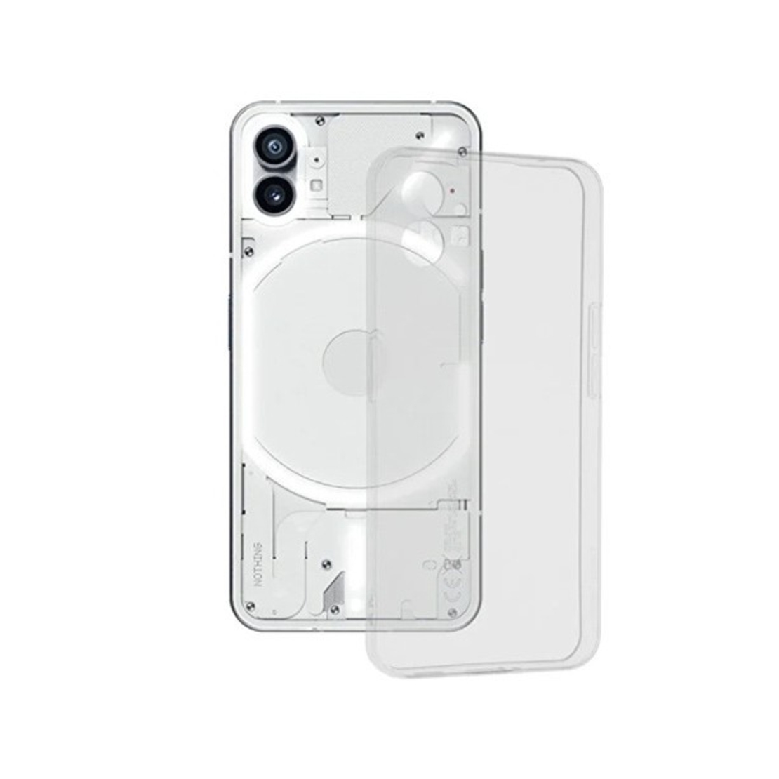 Husa Telefon, Vafy, Compatibila Nothing Phone 1, Carcasa TPU, Protectie Camere, 1.5 mm, Transparent