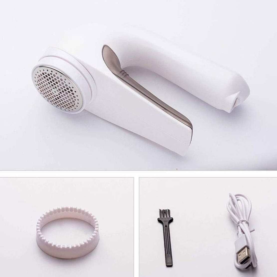 Aparat Pentru Curatat Scame, Par Si Praf, Vafy, Trimmer pentru Diferite Tipuri De Material, Cu Lame Din Otel Inoxidabil, Maner Ergonomic, Incarcare Prin USB, 15x6x9 cm, Alb