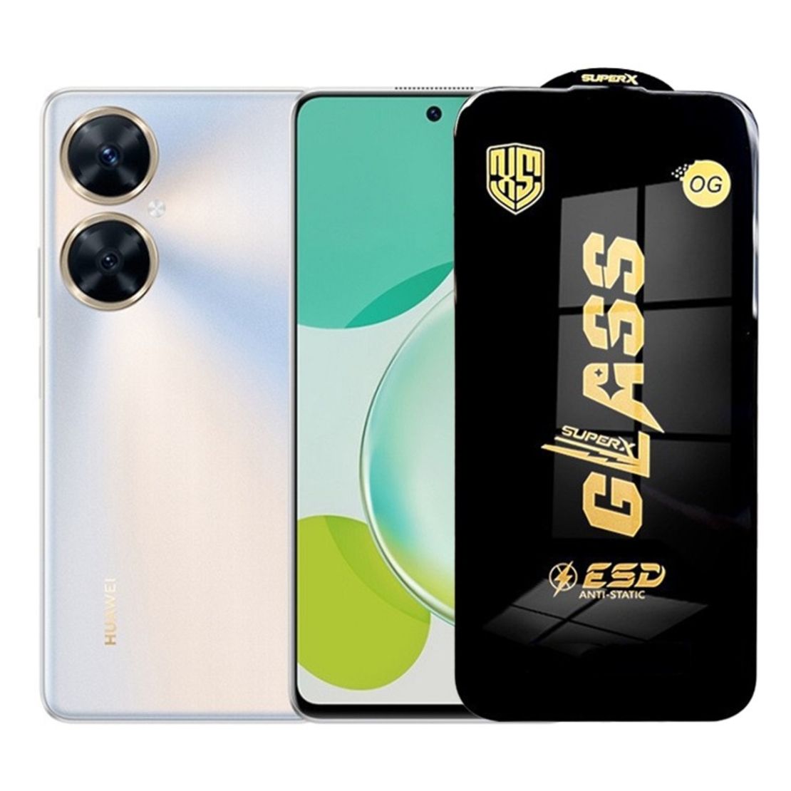 Folie de Protectie pentru Huawei Enjoy 60 Pro, Vafy, Sticla Securizata ESD, Margini Negre, Rezistenta la Zgirieturi, Antistatica, 0.35 mm, Transparenta