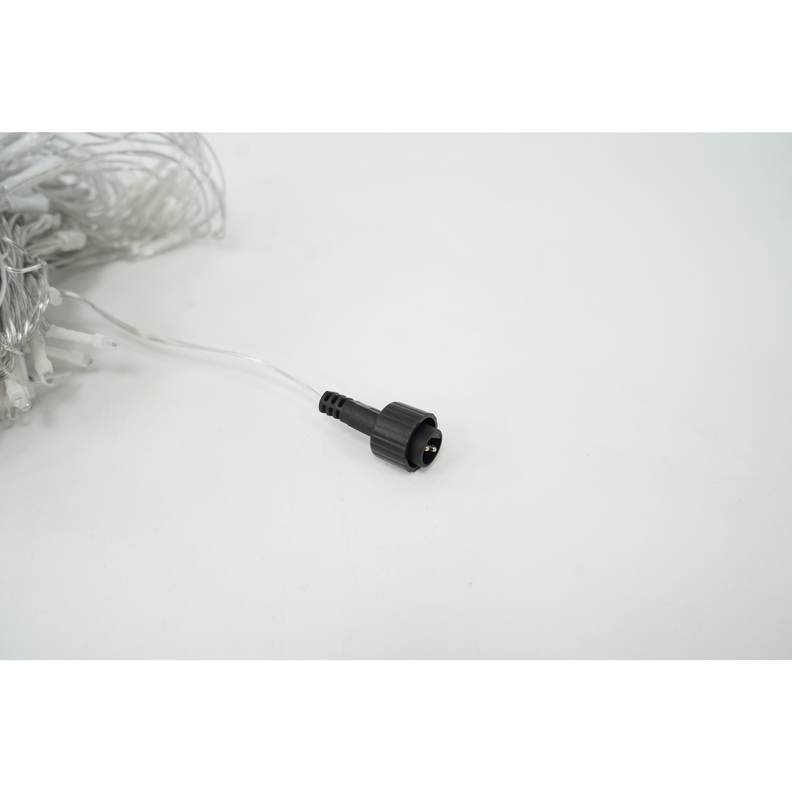 Sectiune Instalatie de Craciun Vafy, Tip Plasa, 120 LED-uri, 1.5 x 1.5 m, 8 jocuri de lumini, Interconectabila, Fir transparent, Alb rece